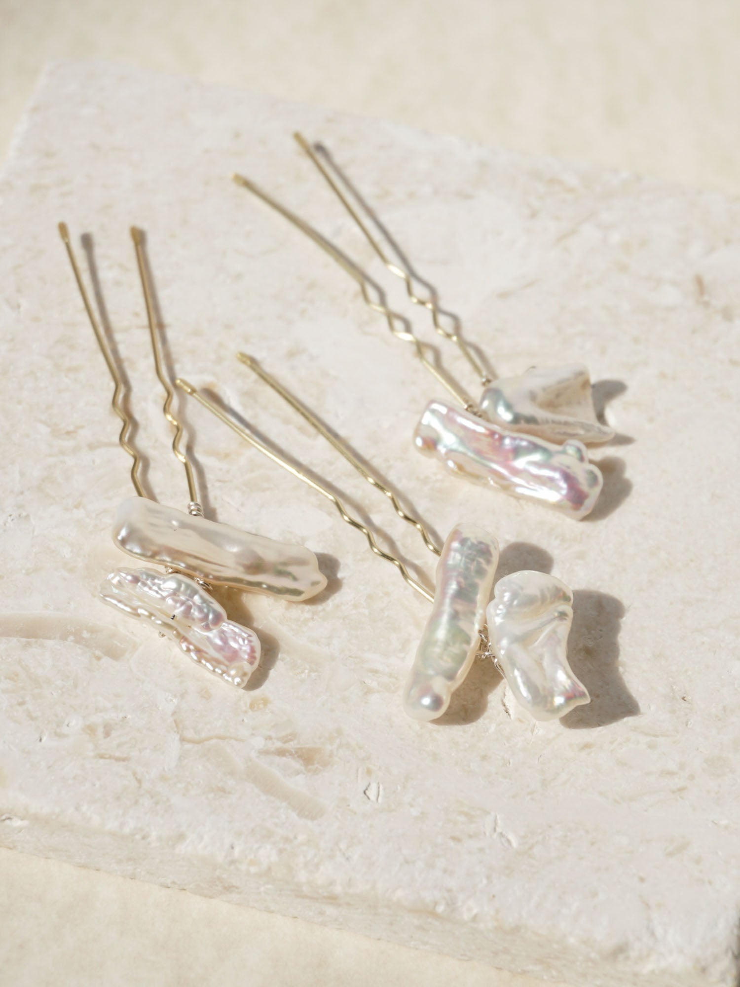 Doris Cluster Pearl Hairpin Set