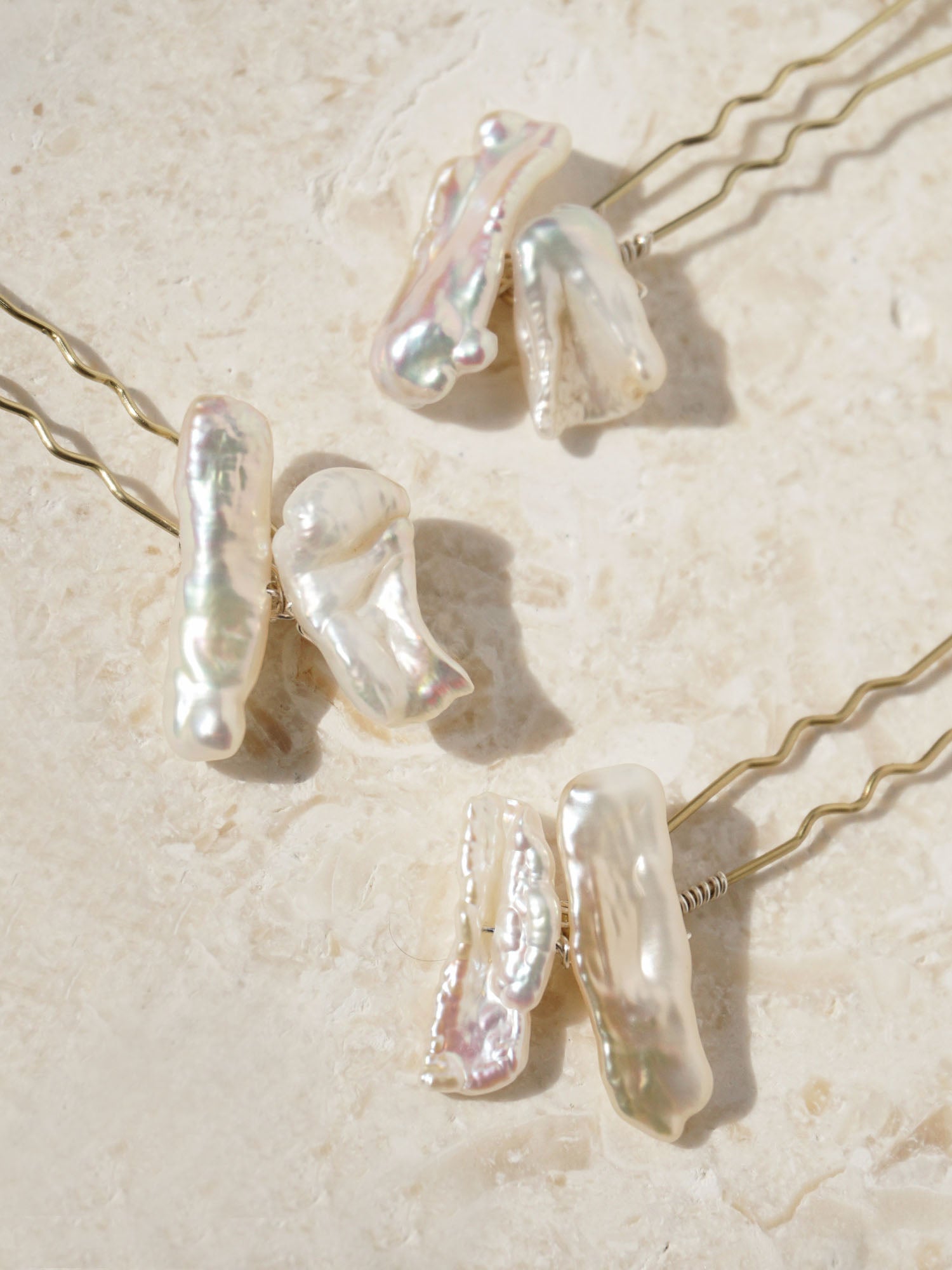 Doris Cluster Pearl Hairpin Set