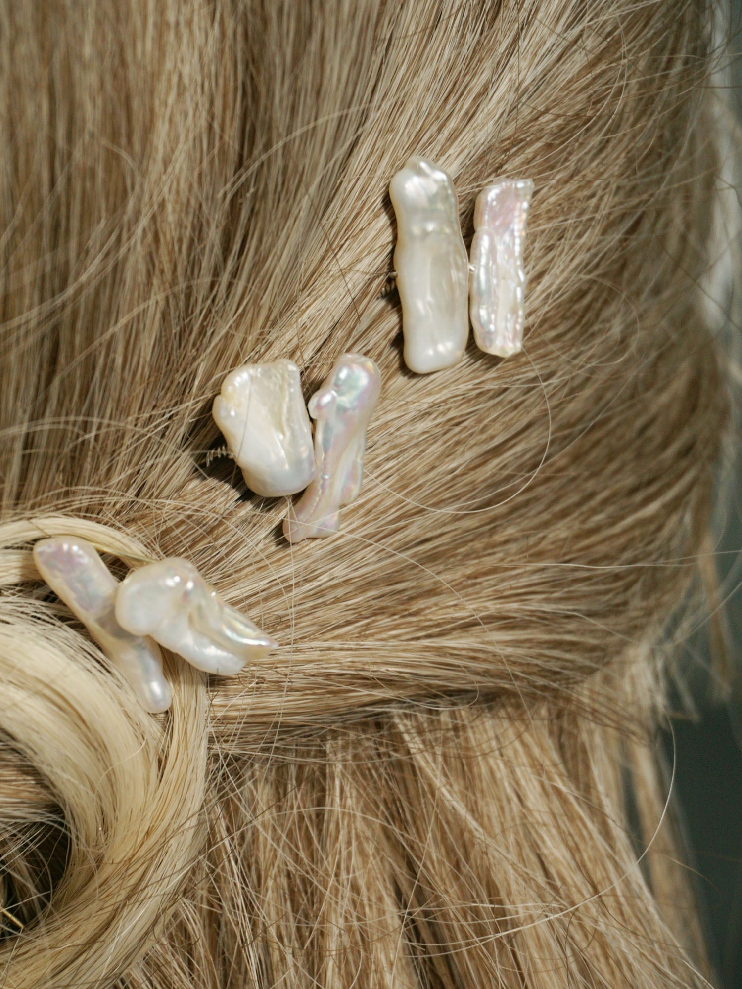Doris Cluster Pearl Hairpin Set