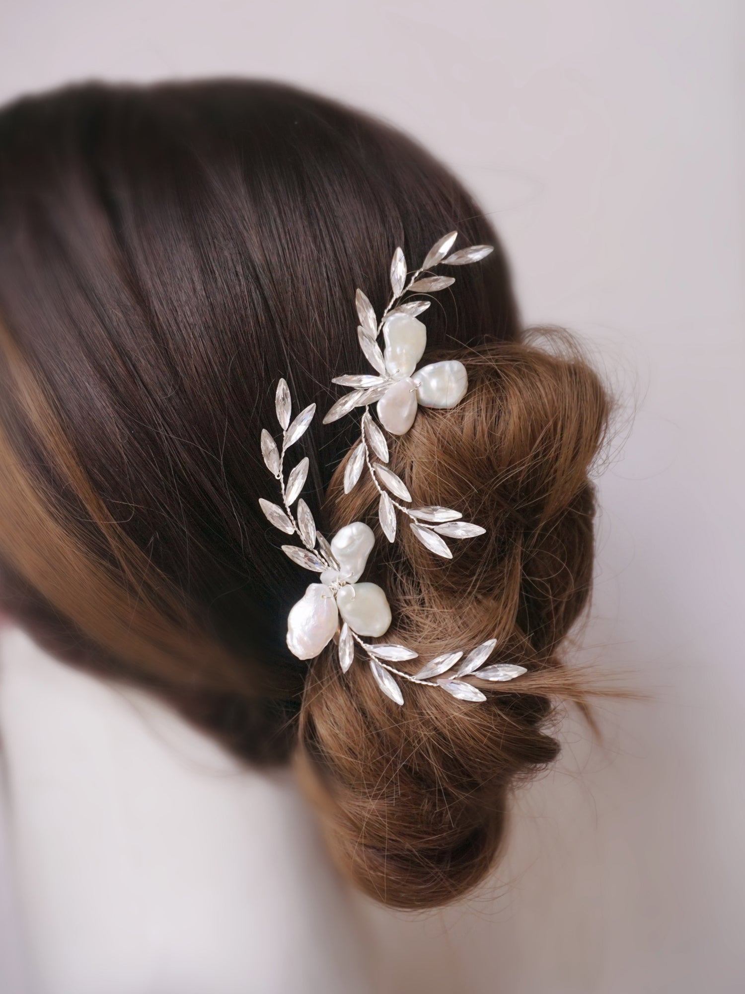 Perla Sparkle Pearl Hairpin Set